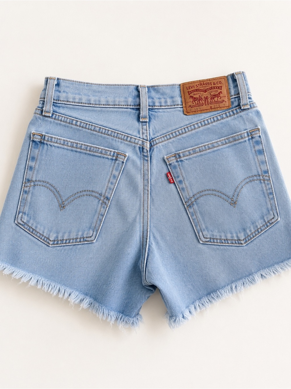 Levi's Light Wash Denim Cutoff Shorts